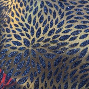 Simli Organze Kumaş, Abiye, Parti Elbiseleri için 100x150 Santimetre,mavi 906